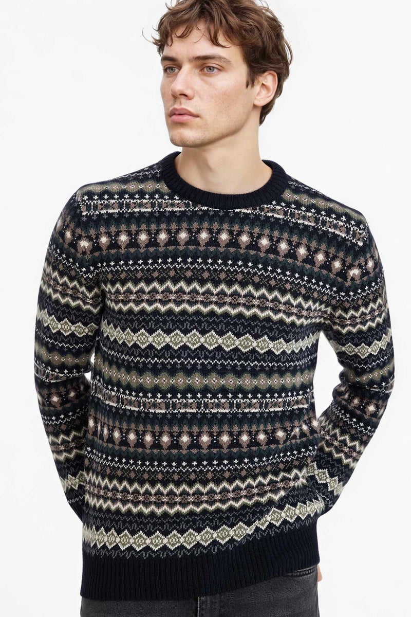 DeFacto Blue Man Standard Fit Knitwear Pullover Casual - Image 3